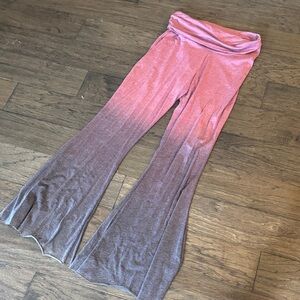 Saint Grace purple and pink Ombre wide bell Pants